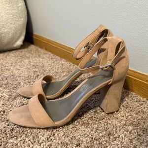 Worthington Nude Tan Block Heel Sandals